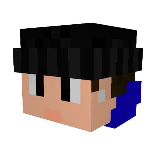 Pablo797979 Minecraft avatar head, 3D render