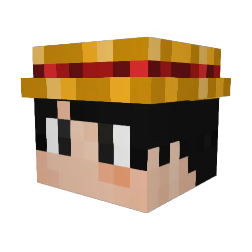 Pablo8299 Minecraft avatar head, 3D render