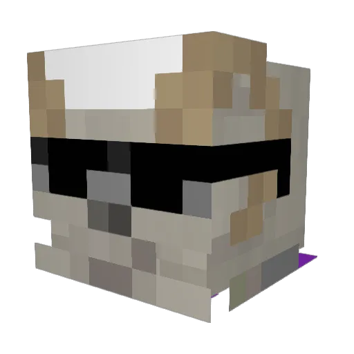 PabloAskebaerer Minecraft avatar head, 3D render
