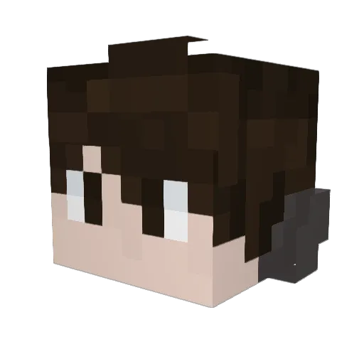 PabloBeGaming Minecraft avatar head, 3D render