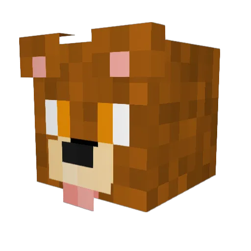 PabloElAldeano Minecraft avatar head, 3D render