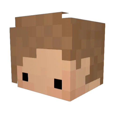 PabloEsco Minecraft avatar head, 3D render