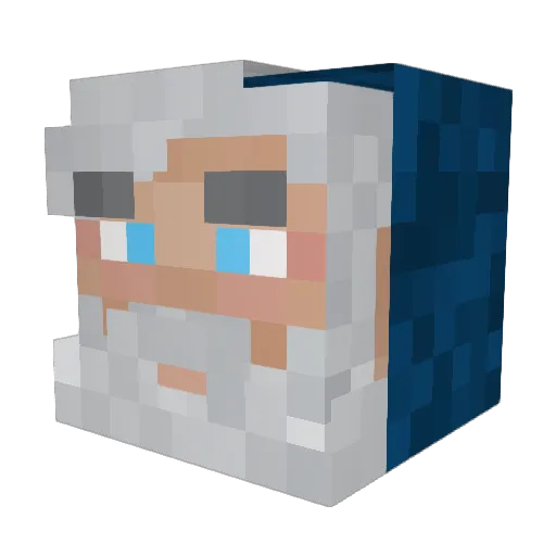 PabloFett Minecraft avatar head, 3D render
