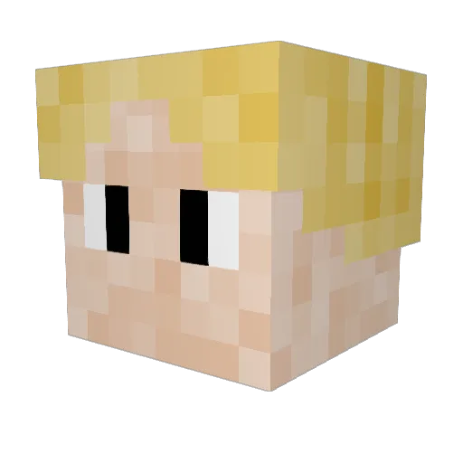 PabloG06 Minecraft avatar head, 3D render