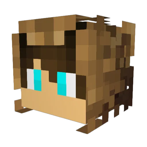 PabloGala76 Minecraft avatar head, 3D render