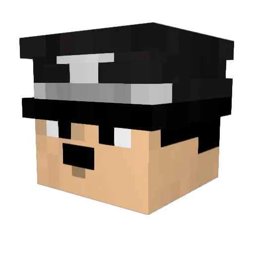 PabloHernanes Minecraft avatar head, 3D render