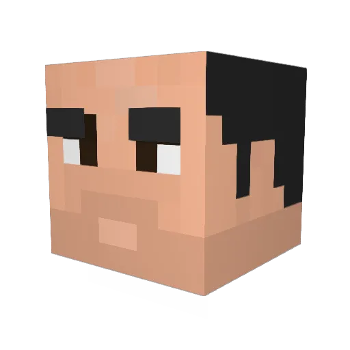 PabloMagalhaes2 Minecraft avatar head, 3D render