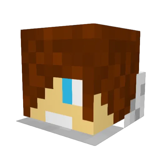 PabloPl_ Minecraft avatar head, 3D render