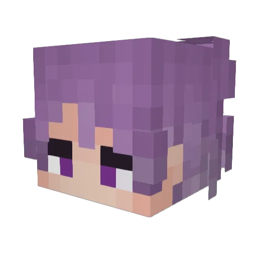 PabloRacing Minecraft avatar head, 3D render
