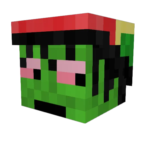 PabloSMK Minecraft avatar head, 3D render