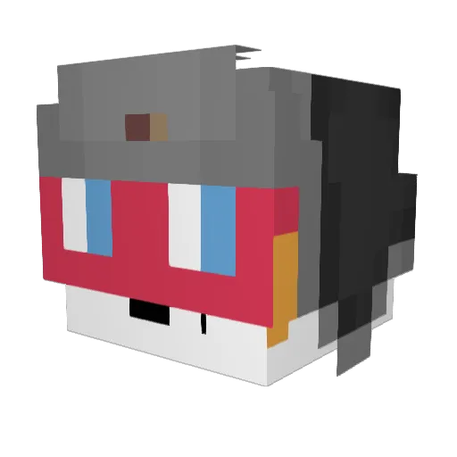 PabloScoupar Minecraft avatar head, 3D render