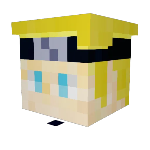 PabloZinzibar Minecraft avatar head, 3D render