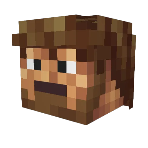 Pablo_Escobar Minecraft avatar head, 3D render