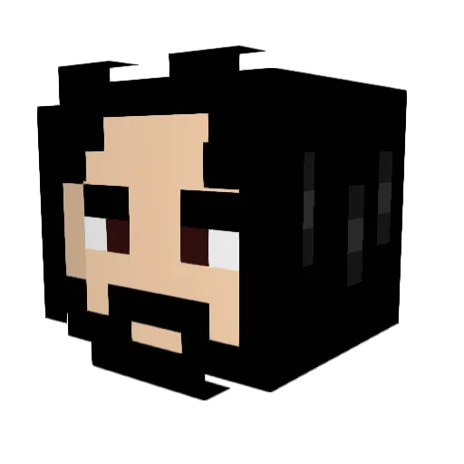 Pablobinks Minecraft avatar head, 3D render