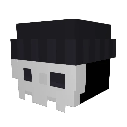 Pabloccs Minecraft avatar head, 3D render
