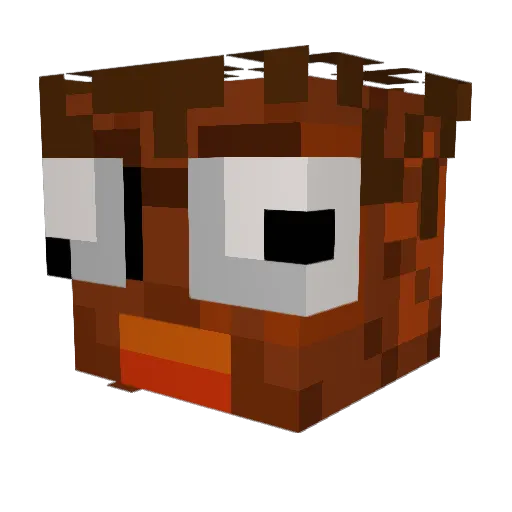 Pablop1902 Minecraft avatar head, 3D render
