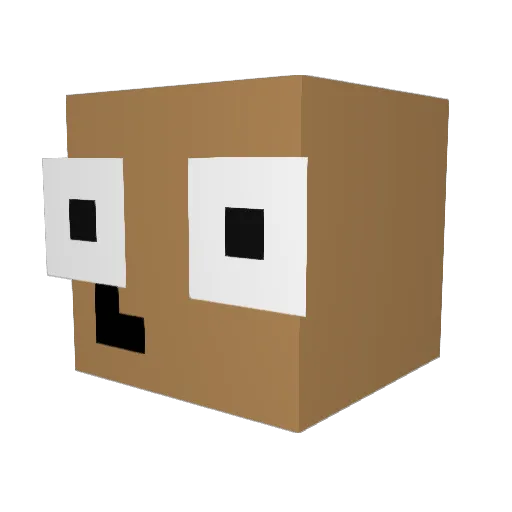 Pablosar Minecraft avatar head, 3D render