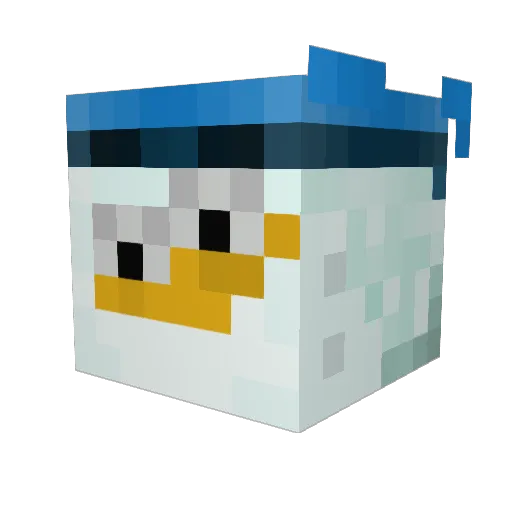Pabluke Minecraft avatar head, 3D render