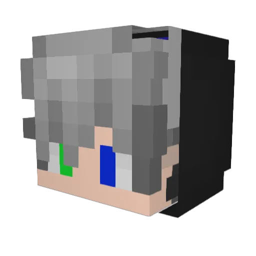 PaburORN Minecraft avatar head, 3D render