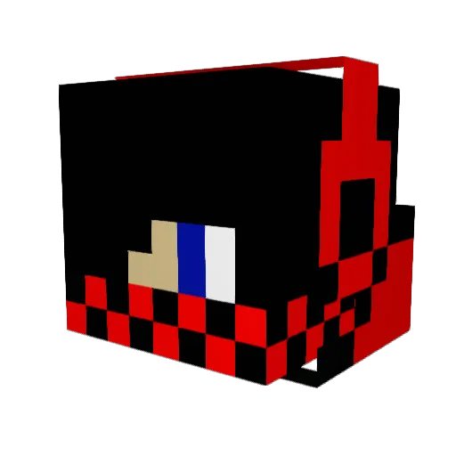 Paburq Minecraft avatar head, 3D render