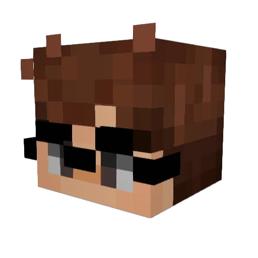 Pabylon Minecraft avatar head, 3D render