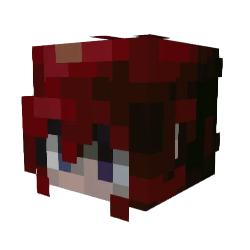 Pac1f1st Minecraft avatar head, 3D render