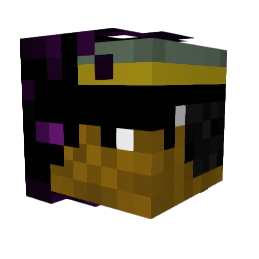 PacMaster18 Minecraft avatar head, 3D render