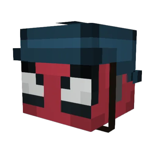 Pacban404 Minecraft avatar head, 3D render