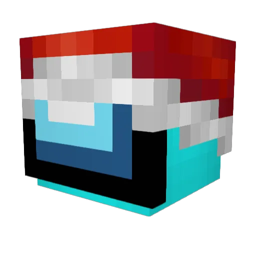Paccccc Minecraft avatar head, 3D render