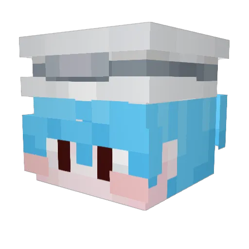 Pach_Qua Minecraft avatar head, 3D render