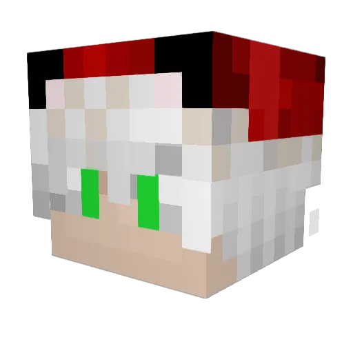 PachecoG1 Minecraft avatar head, 3D render