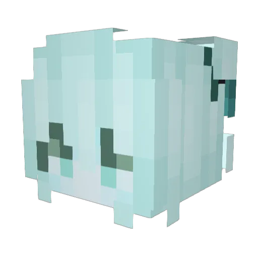 Pachin Minecraft avatar head, 3D render