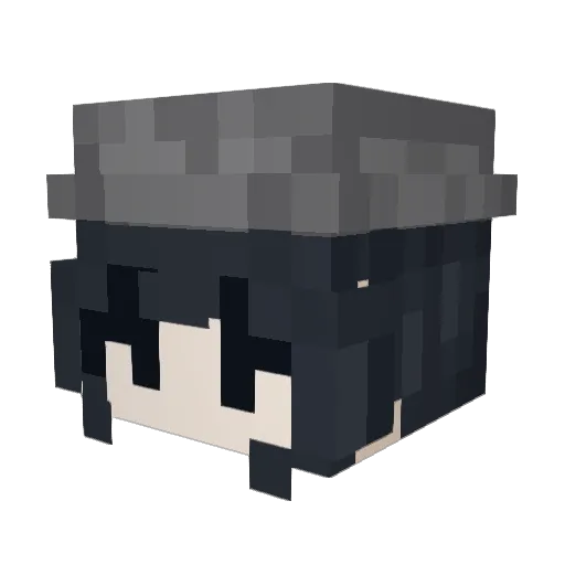 PacificBlues Minecraft avatar head, 3D render