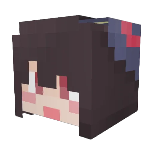 PacifierMC Minecraft avatar head, 3D render