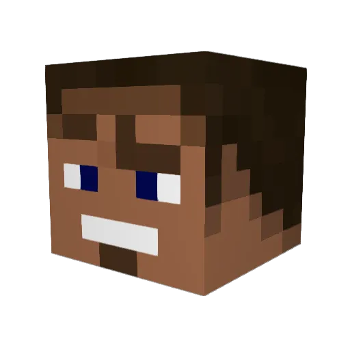 Pacifier_Knight Minecraft avatar head, 3D render