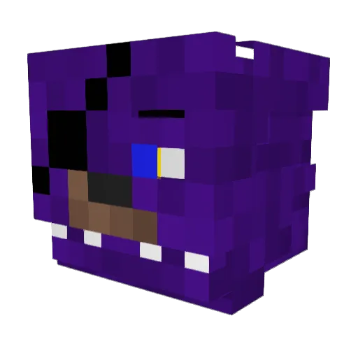 PacingPanther Minecraft avatar head, 3D render