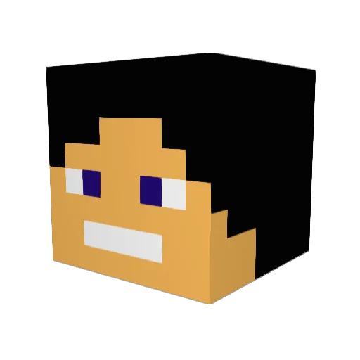 Pacio321 Minecraft avatar head, 3D render