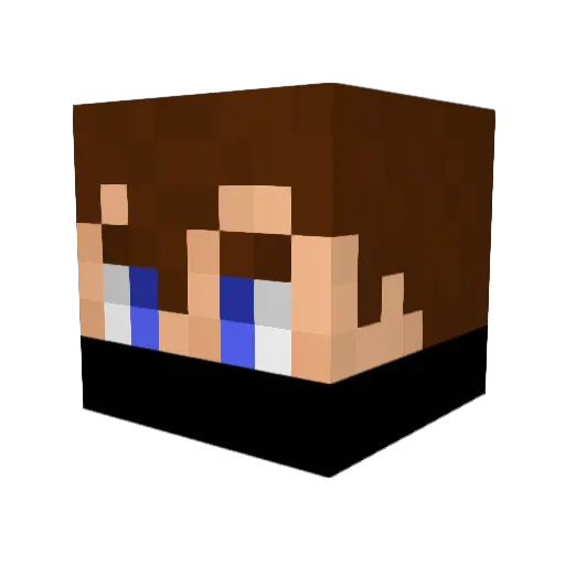 Pacious Minecraft avatar head, 3D render
