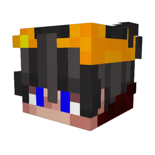 Pack6070 Minecraft avatar head, 3D render