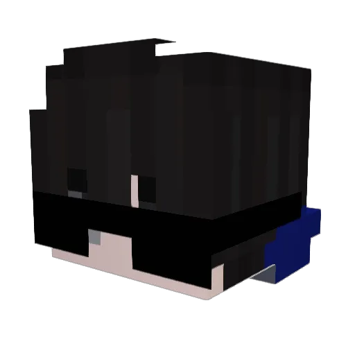 PackWolfGamer Minecraft avatar head, 3D render