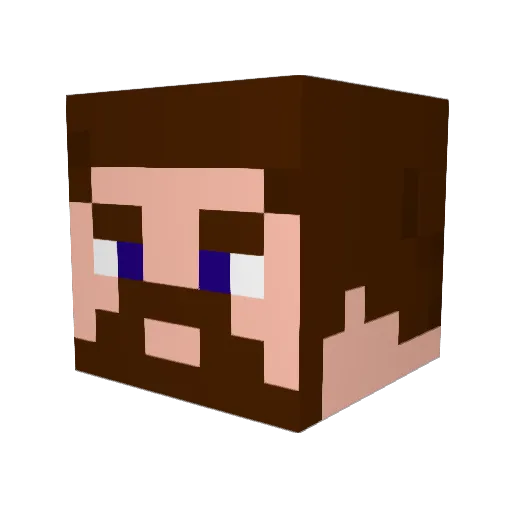 Package23 Minecraft avatar head, 3D render