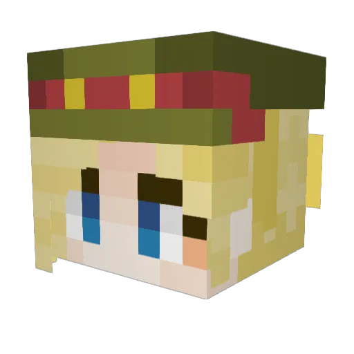 Packster47 Minecraft avatar head, 3D render