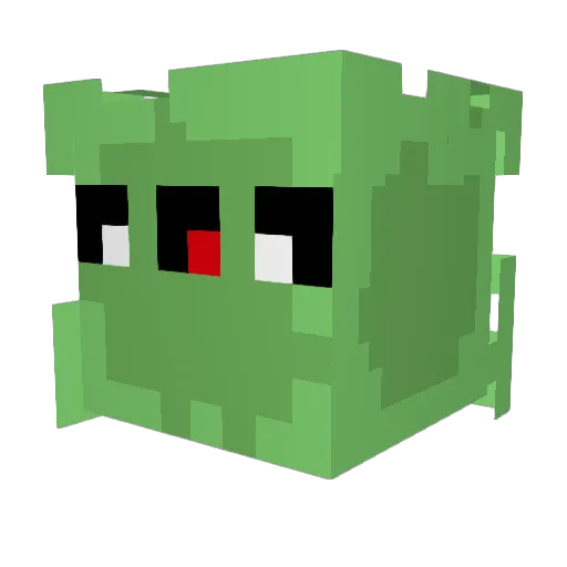 PacmanNBK Minecraft avatar head, 3D render