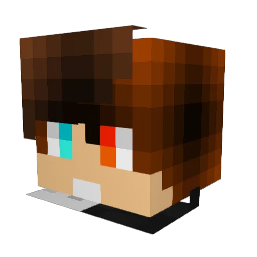 Paco1679 Minecraft avatar head, 3D render