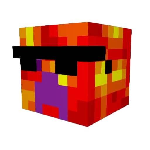 PacoAmoroso Minecraft avatar head, 3D render