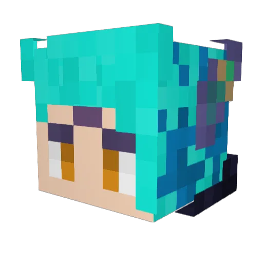 PacoDeTaco18 Minecraft avatar head, 3D render