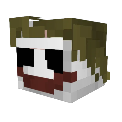 PacoJ0nes Minecraft avatar head, 3D render