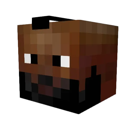 PacoRabos88 Minecraft avatar head, 3D render