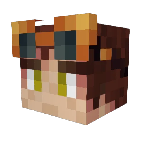 Paco_Rubio Minecraft avatar head, 3D render