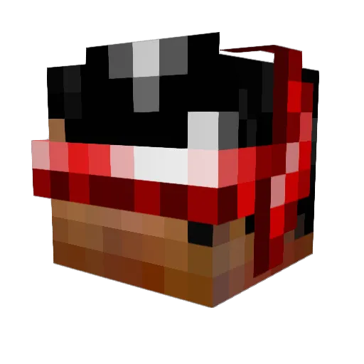 Pacogohan Minecraft avatar head, 3D render